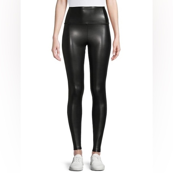 EUC Cloth By Design Buttery Soft Vegan Leather Leggings Black S - Picture 2 of 13